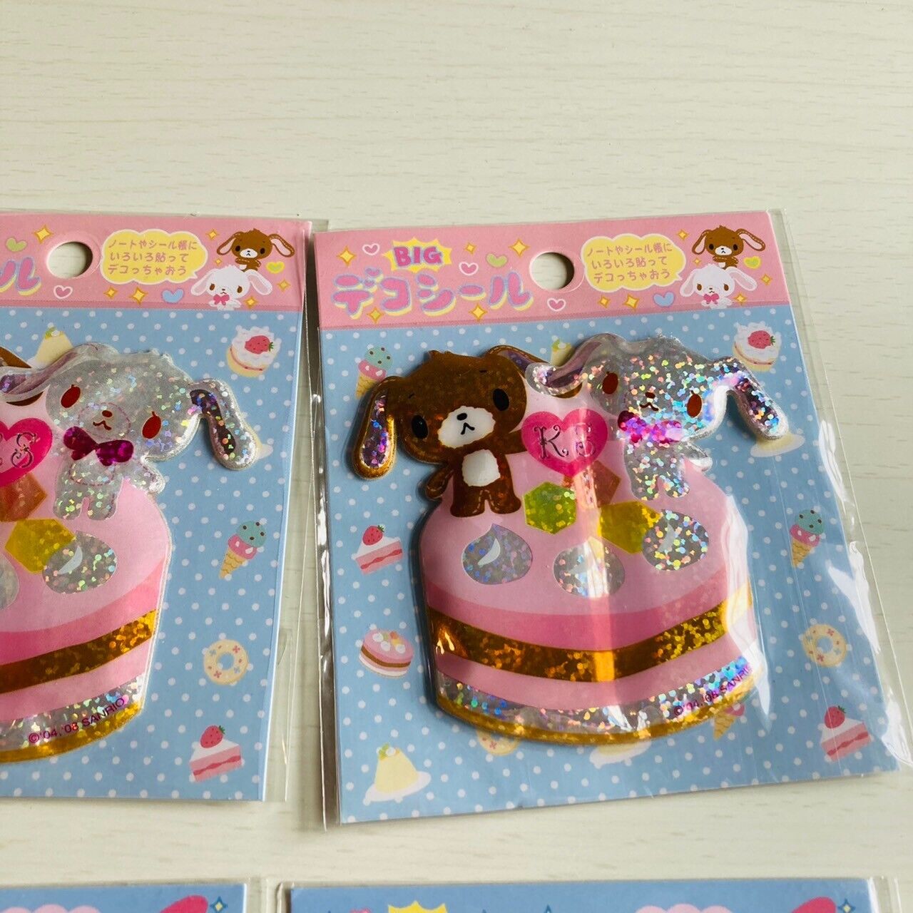 Sanrio Sugarbunnies Bunnies My Melody Stickers Stationery 4 Set Sparkling Kawaii