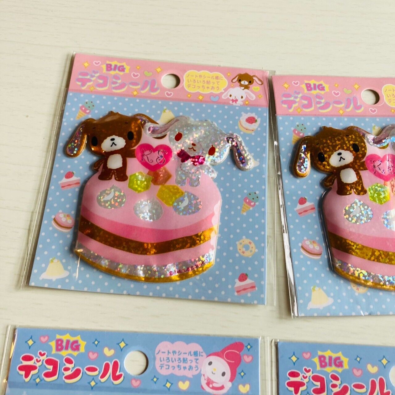 Sanrio Sugarbunnies Bunnies My Melody Stickers Stationery 4 Set Sparkling Kawaii