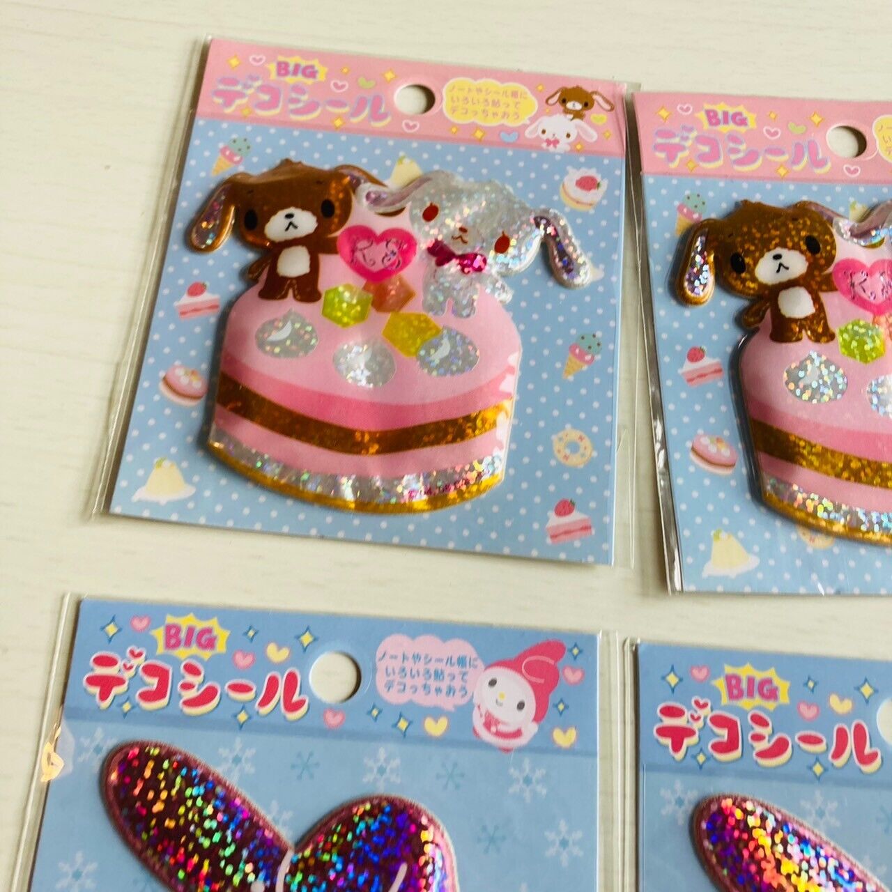 Sanrio Sugarbunnies Bunnies My Melody Stickers Stationery 4 Set Sparkling Kawaii