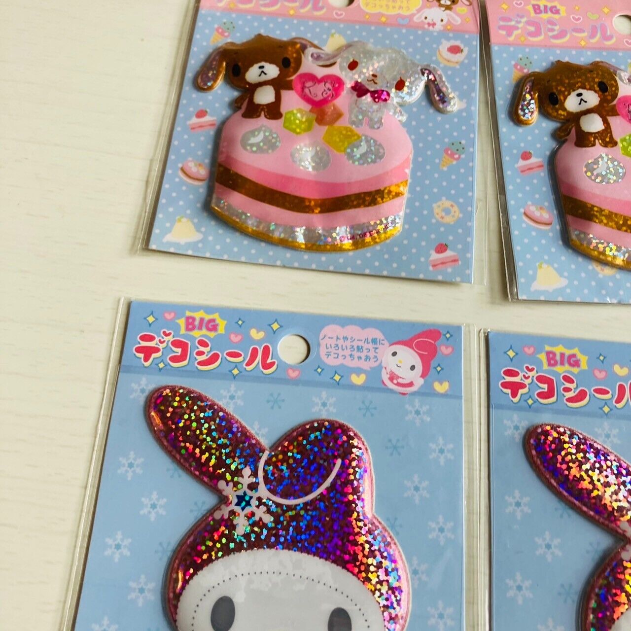 Sanrio Sugarbunnies Bunnies My Melody Stickers Stationery 4 Set Sparkling Kawaii