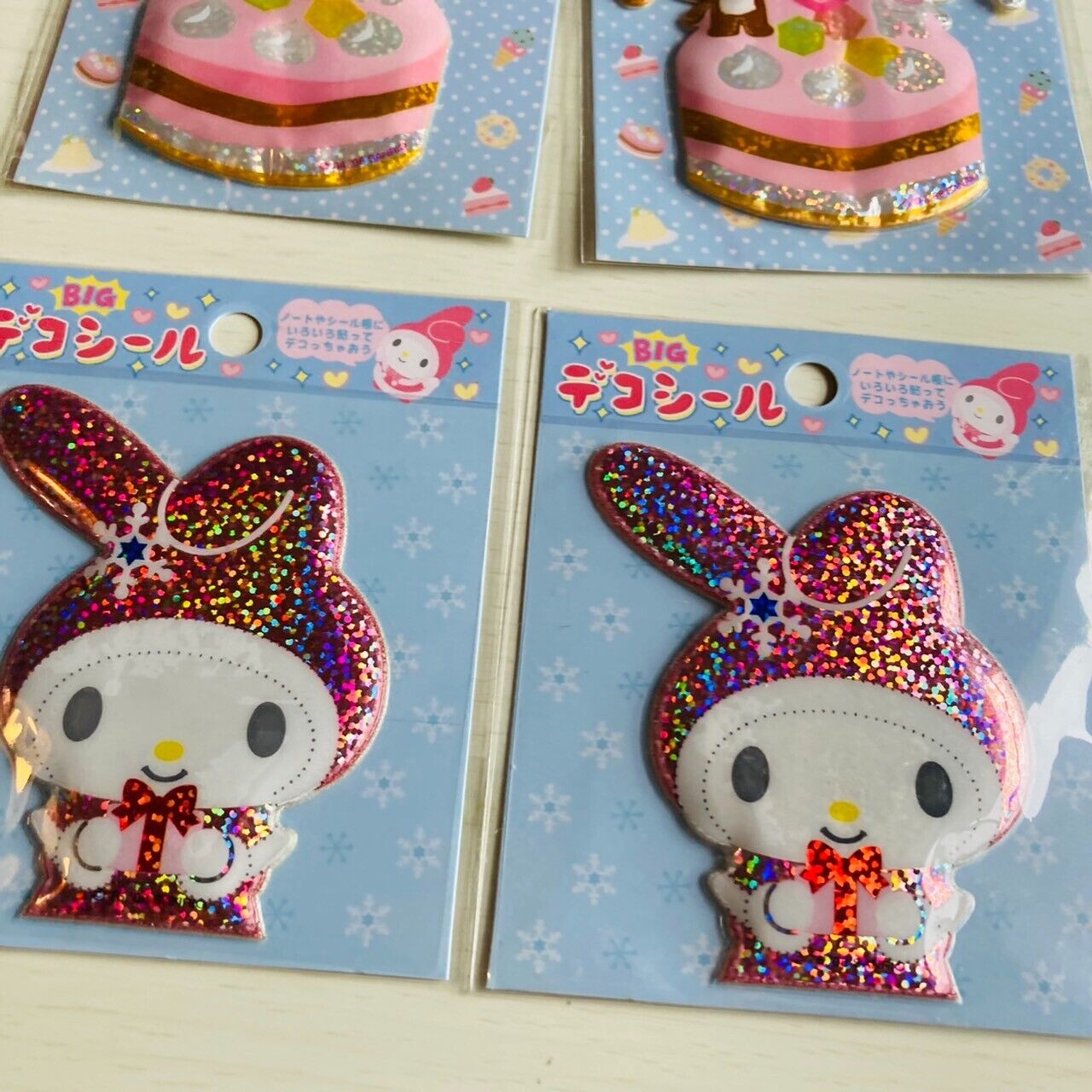 Sanrio Sugarbunnies Bunnies My Melody Stickers Stationery 4 Set Sparkling Kawaii