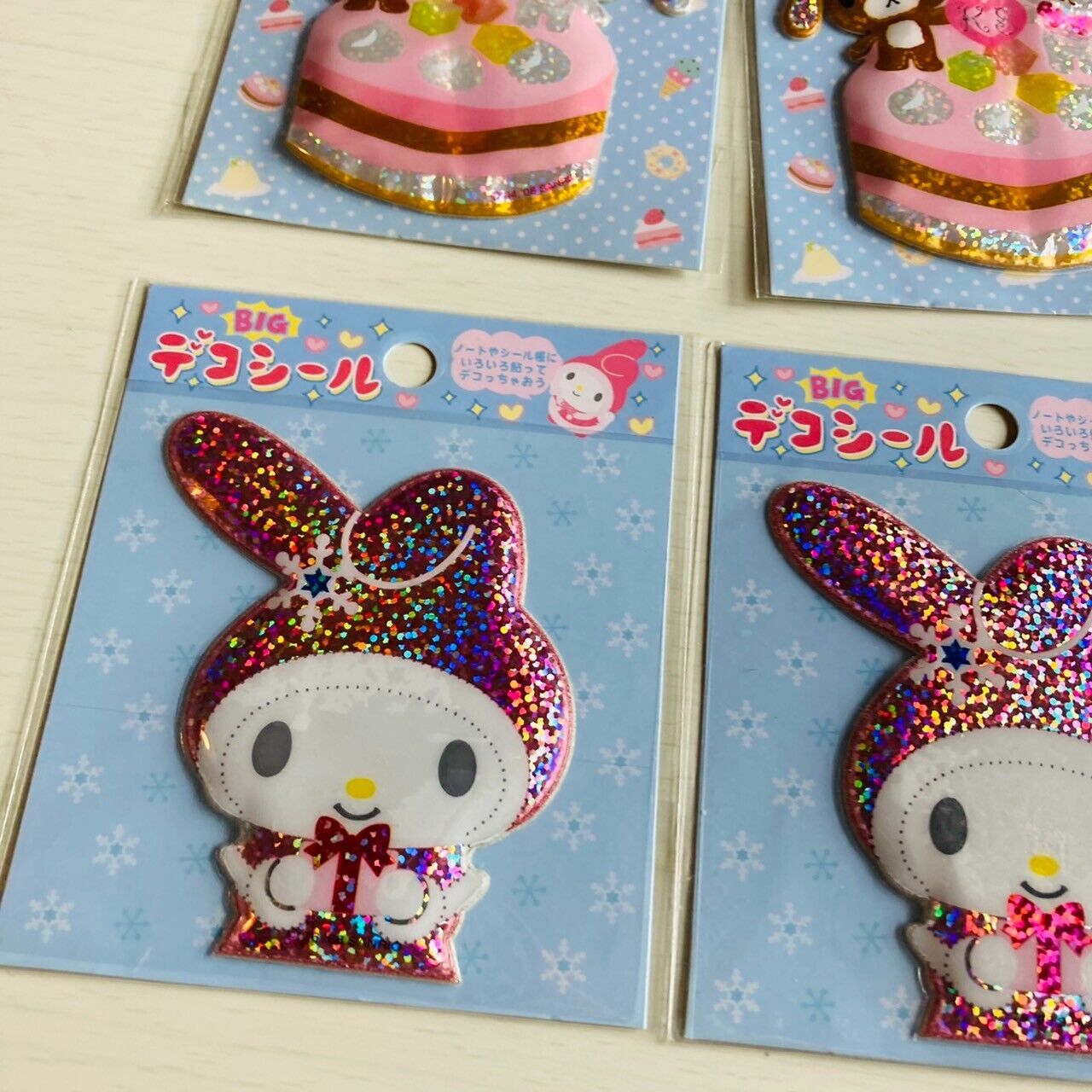 Sanrio Sugarbunnies Bunnies My Melody Stickers Stationery 4 Set Sparkling Kawaii