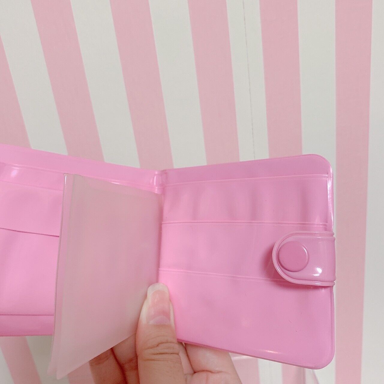 Sanrio Jewelpet Vinyl Purse Folding Wallet Coin Case Pink Character Kawaii Rare