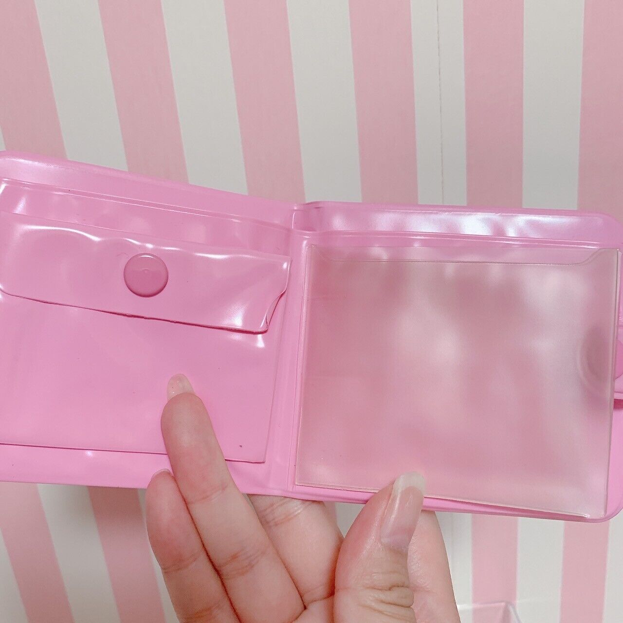 Sanrio Jewelpet Vinyl Purse Folding Wallet Coin Case Pink Character Kawaii Rare