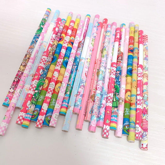 Sanrio Sugarbunnies Kitty Precure Sesame Street Pooh Set 23 Pencils Stationery