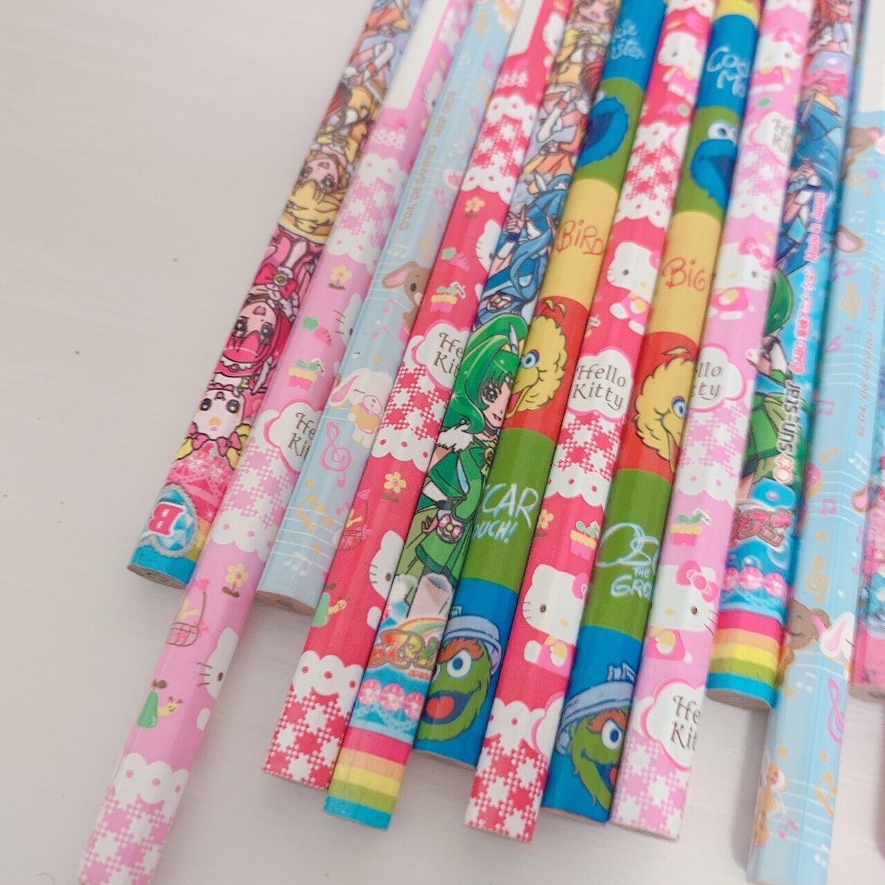 Sanrio Sugarbunnies Kitty Precure Sesame Street Pooh Set 23 Pencils Stationery