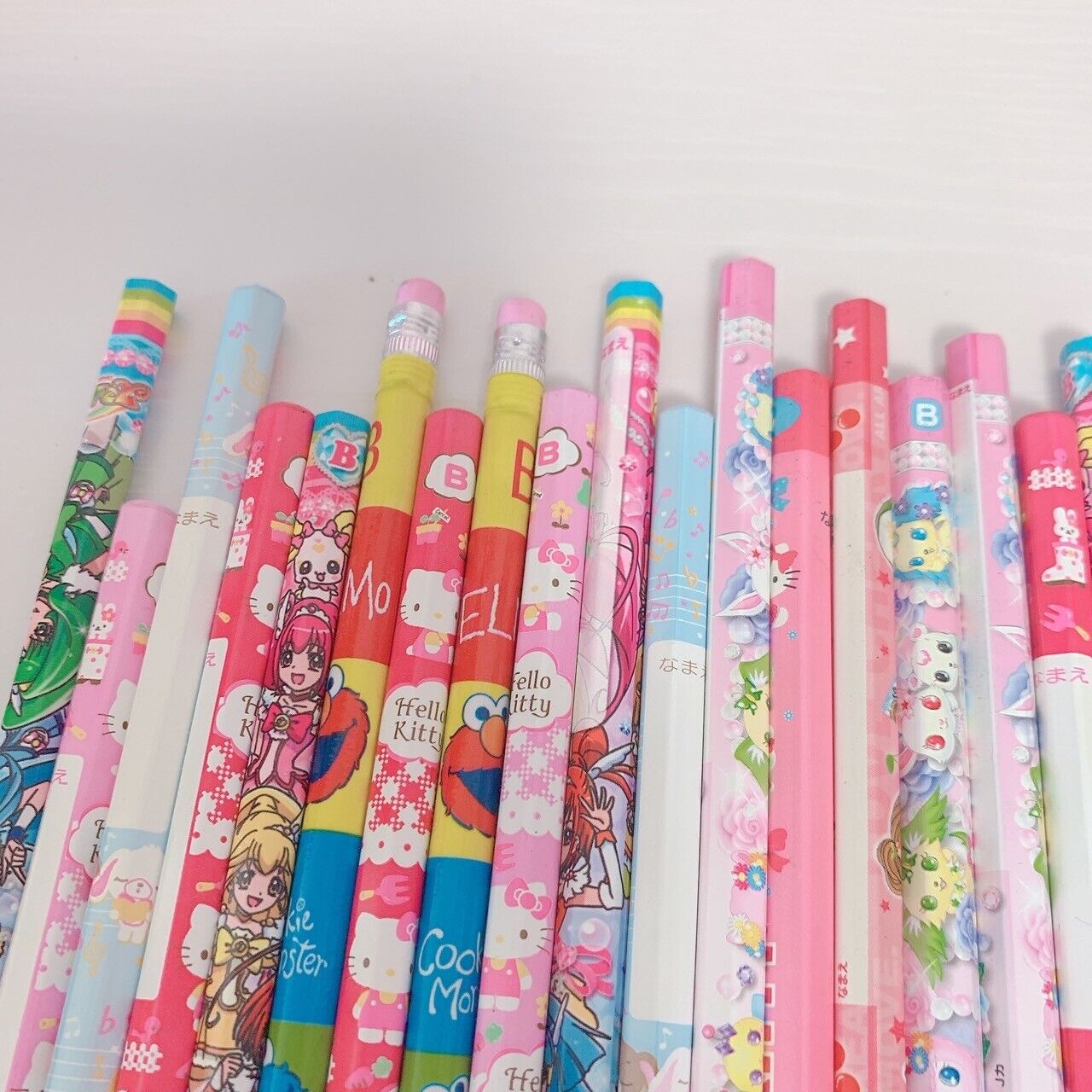 Sanrio Sugarbunnies Kitty Precure Sesame Street Pooh Set 23 Pencils Stationery