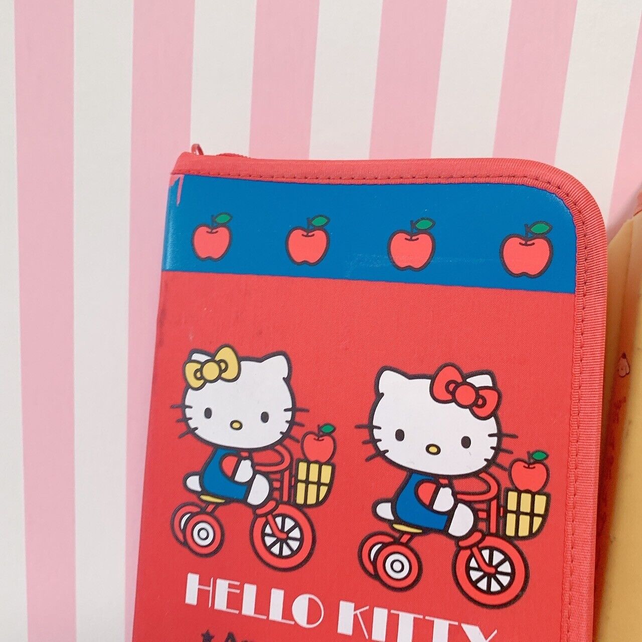 Sanrio Hello Kitty Pompompurin Stationery Case Holder Set 2 Retro Kawaii Rare