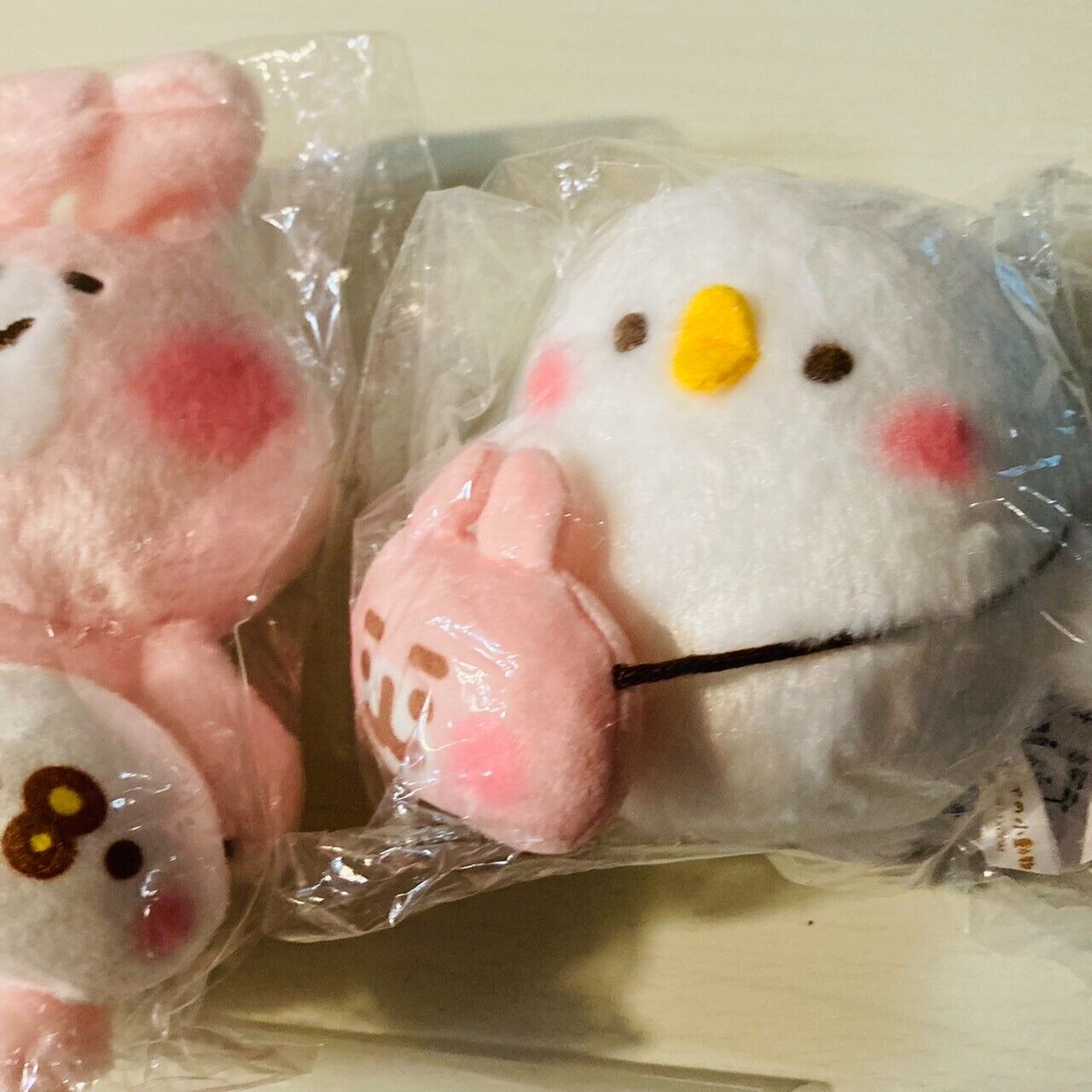 Yurutto Store Knahei Plush Set 2 Sticker Soft Stuffed Toy Pochette Kawaii Rare