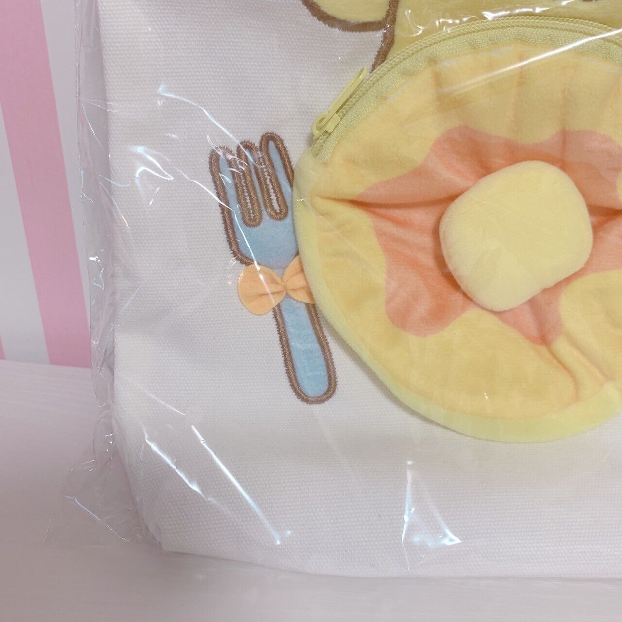 Sanrio Pompompurin Tote Bag Pancake Purse Purin Atari Kuji Kawaii Character Rare