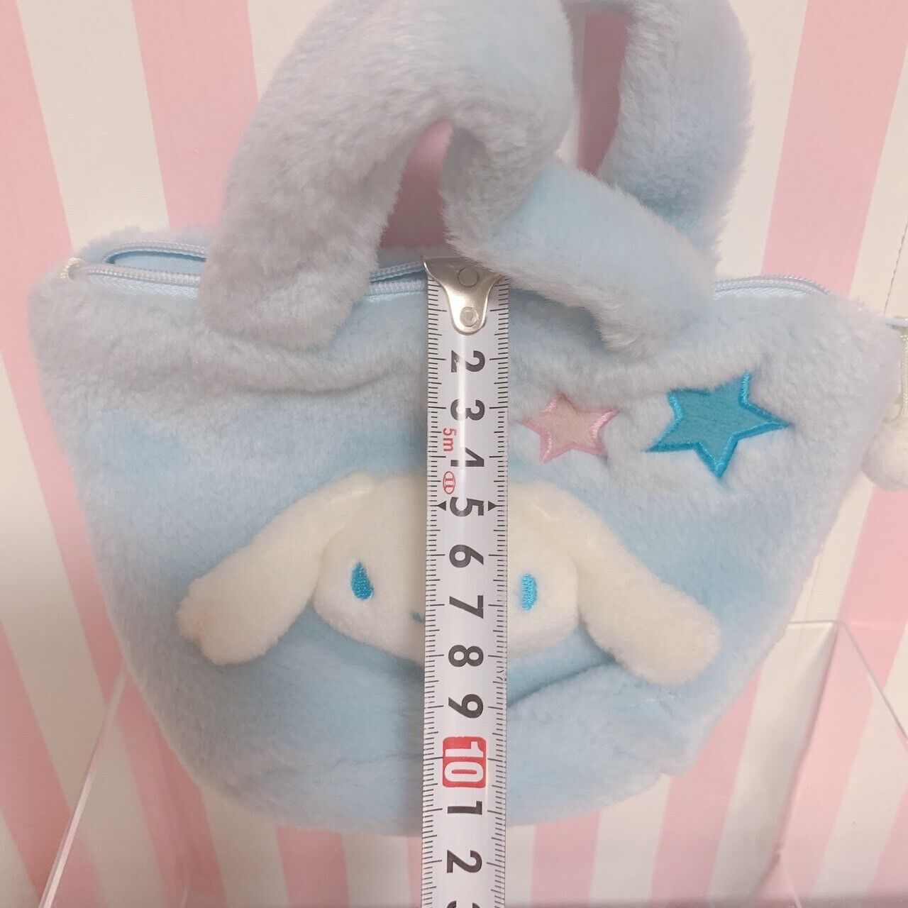 Sanrio Cinnamoroll Mini Small Tote Bag Purse Fluffy Star Light Blue Character