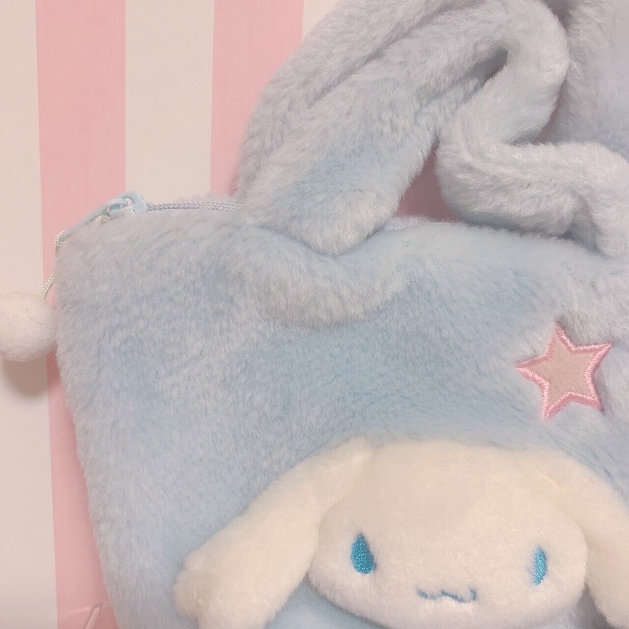 Sanrio Cinnamoroll Mini Small Tote Bag Purse Fluffy Star Light Blue Character