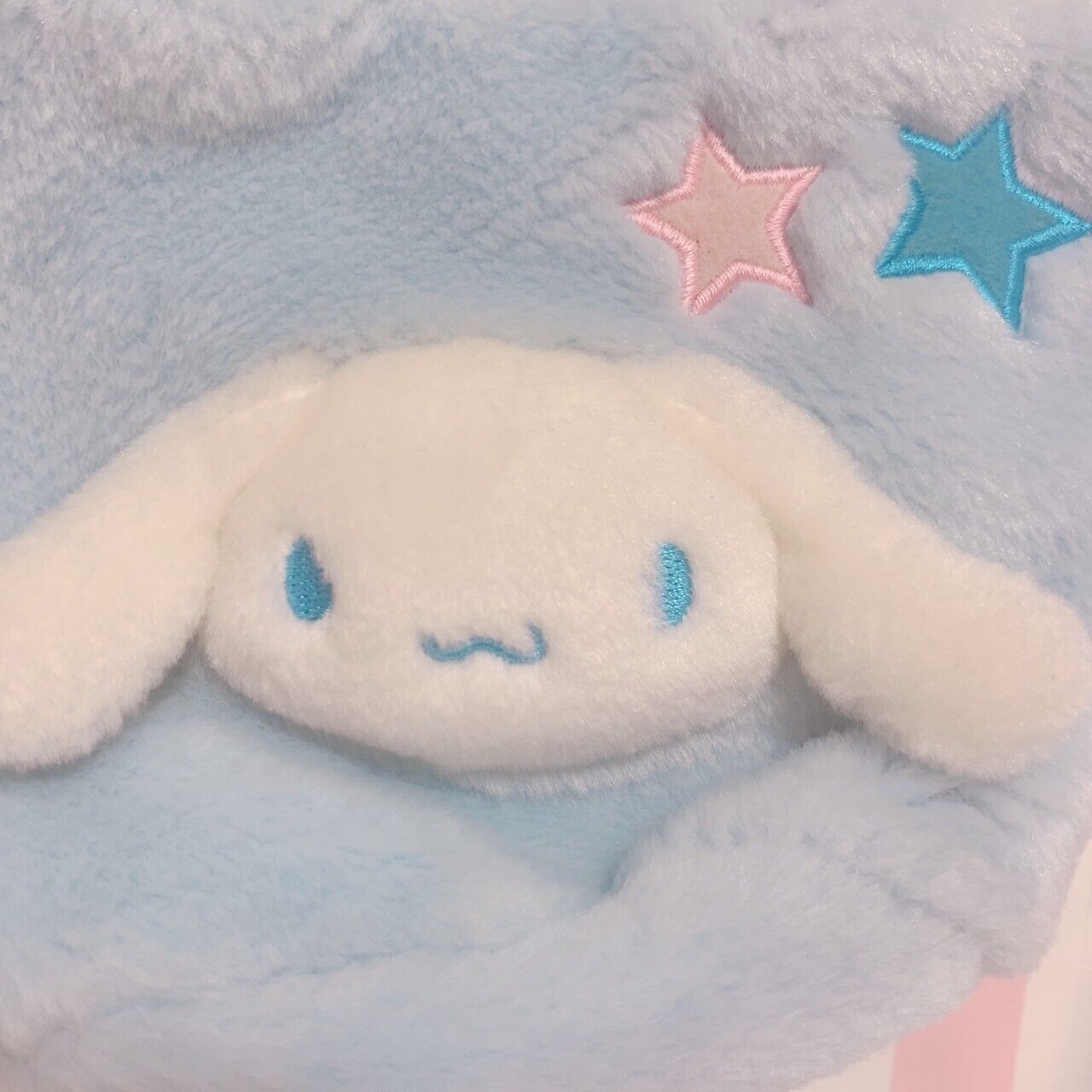 Sanrio Cinnamoroll Mini Small Tote Bag Purse Fluffy Star Light Blue Character