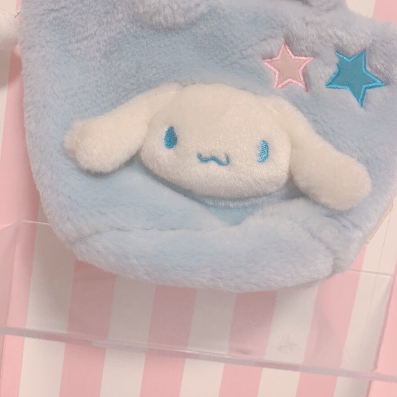 Sanrio Cinnamoroll Mini Small Tote Bag Purse Fluffy Star Light Blue Character