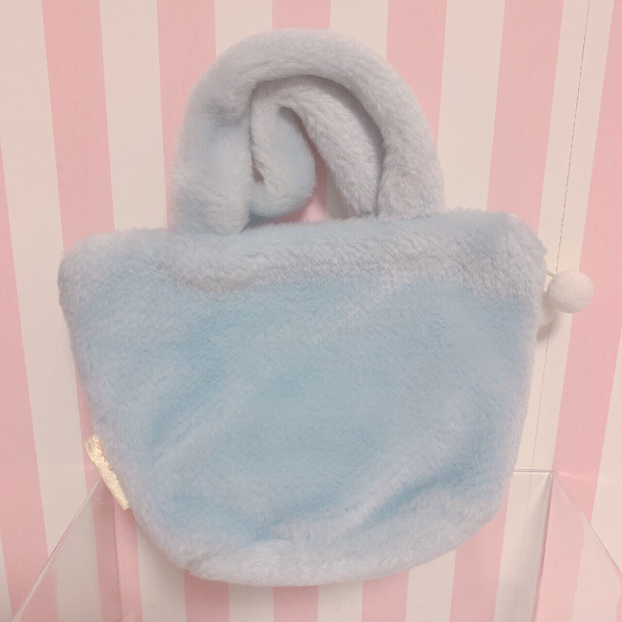 Sanrio Cinnamoroll Mini Small Tote Bag Purse Fluffy Star Light Blue Character