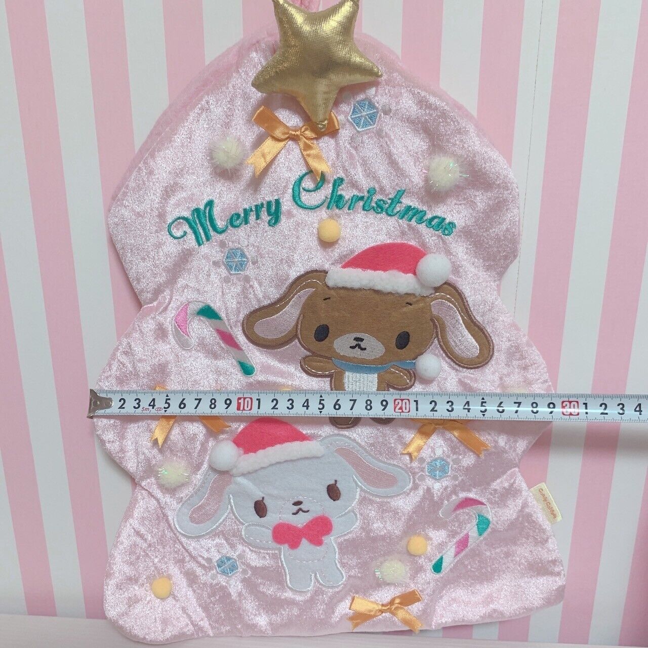 Sanrio Sugarbunnies Christmas Stocking Tree Xmas Gold Star Kawaii Character Pink