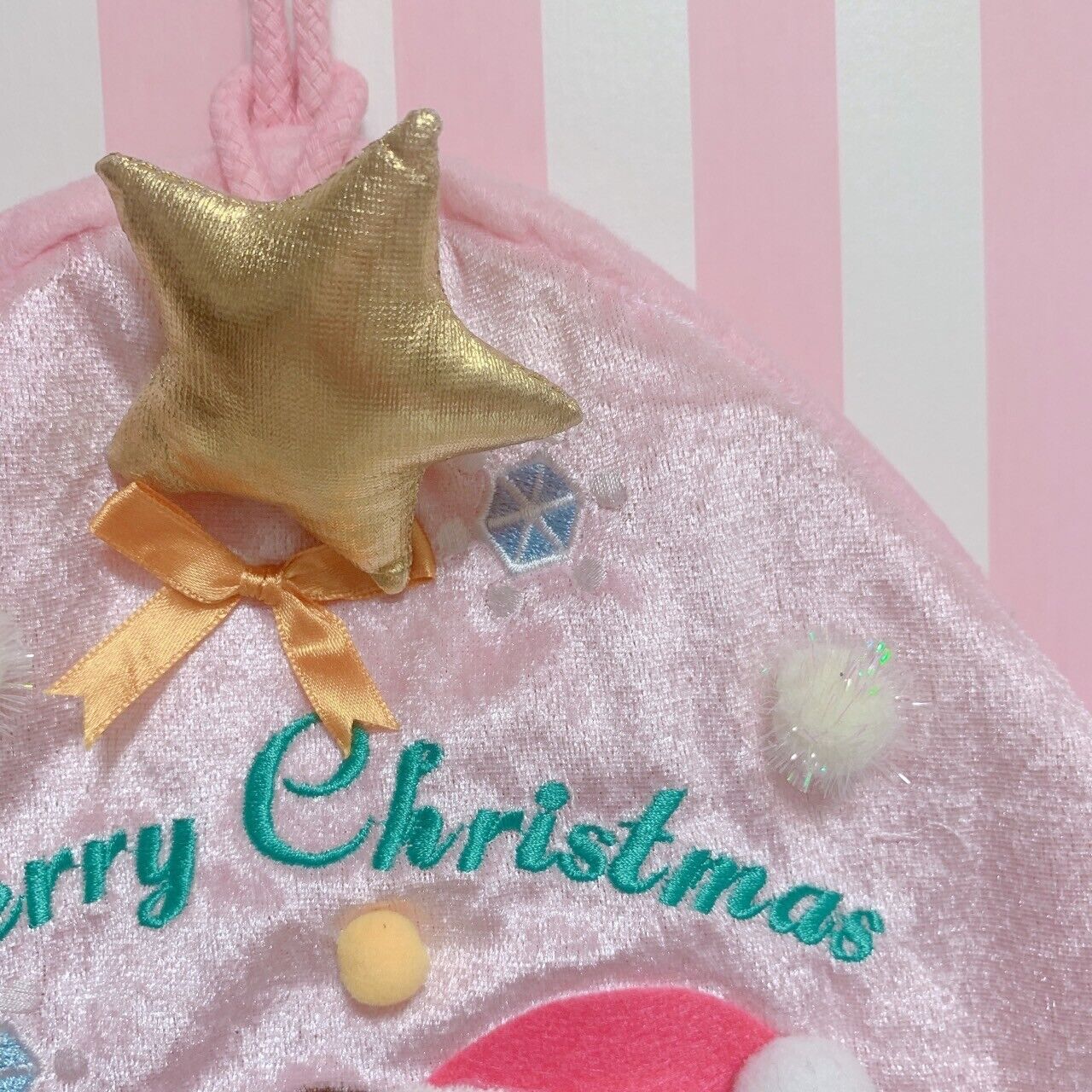 Sanrio Sugarbunnies Christmas Stocking Tree Xmas Gold Star Kawaii Character Pink