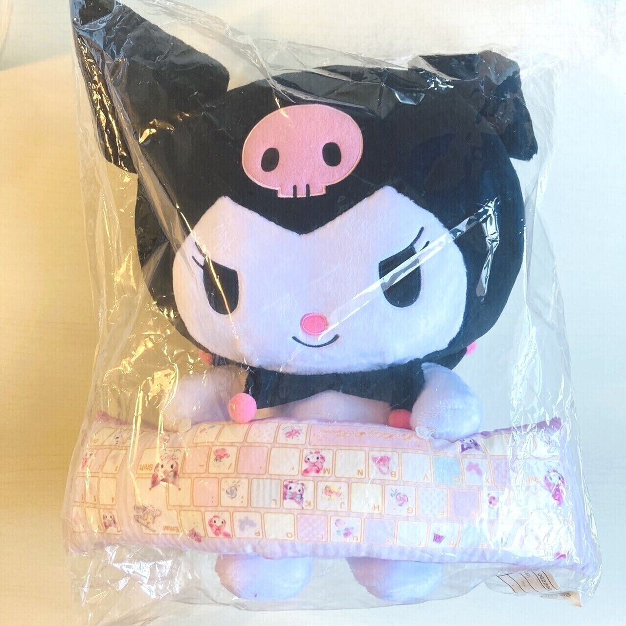 Sanrio Kuromi Plush Soft Stuffed Toy Doll PC Cushion Pillow Bandai Limited Rare