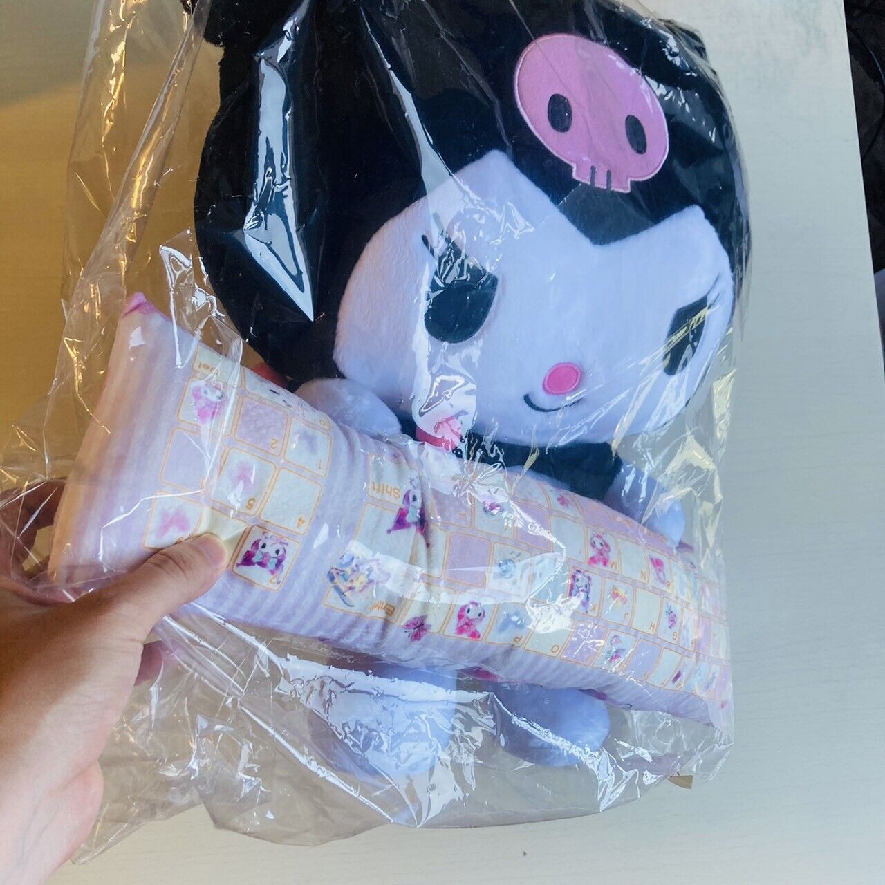 Sanrio Kuromi Plush Soft Stuffed Toy Doll PC Cushion Pillow Bandai Limited Rare