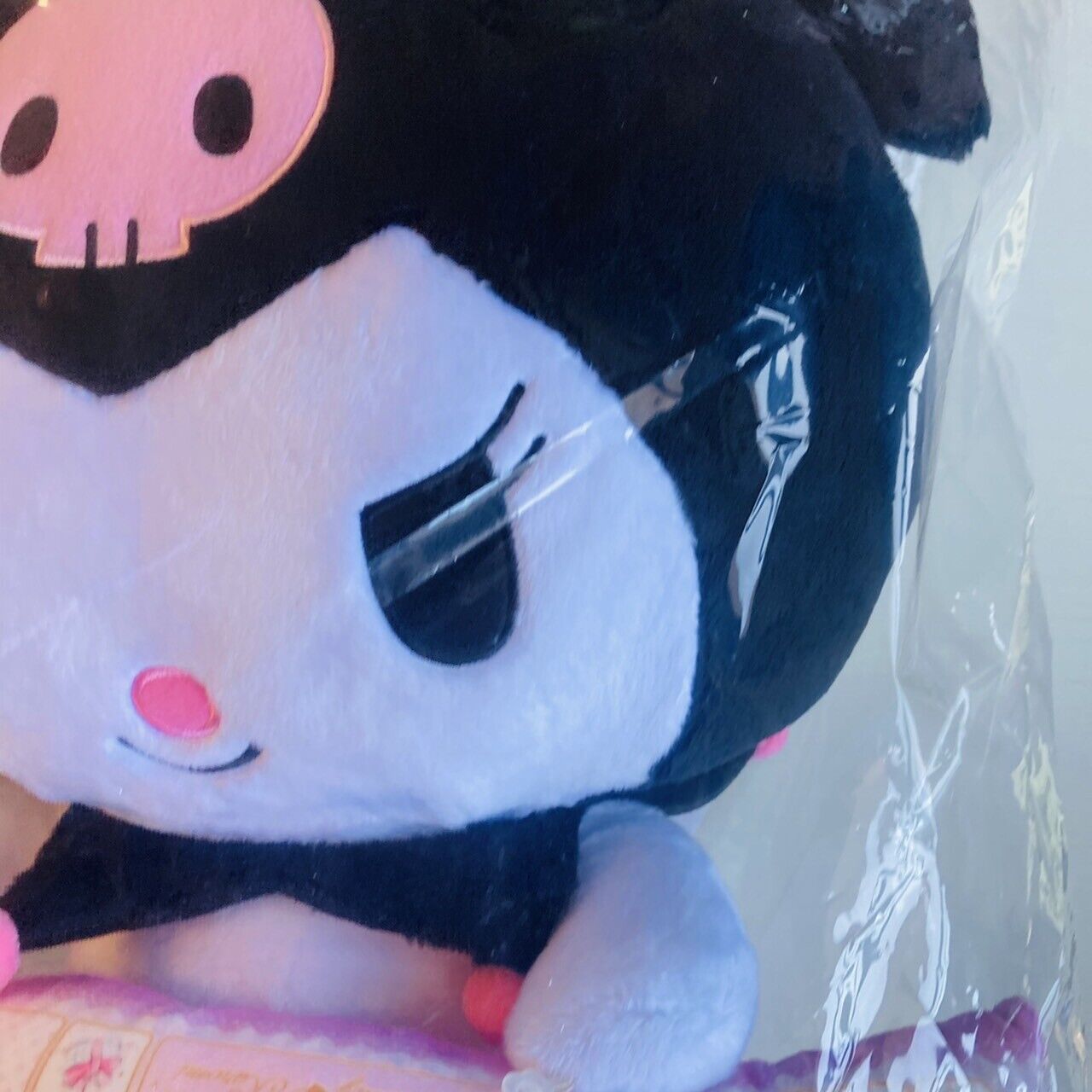 Sanrio Kuromi Plush Soft Stuffed Toy Doll PC Cushion Pillow Bandai Limited Rare