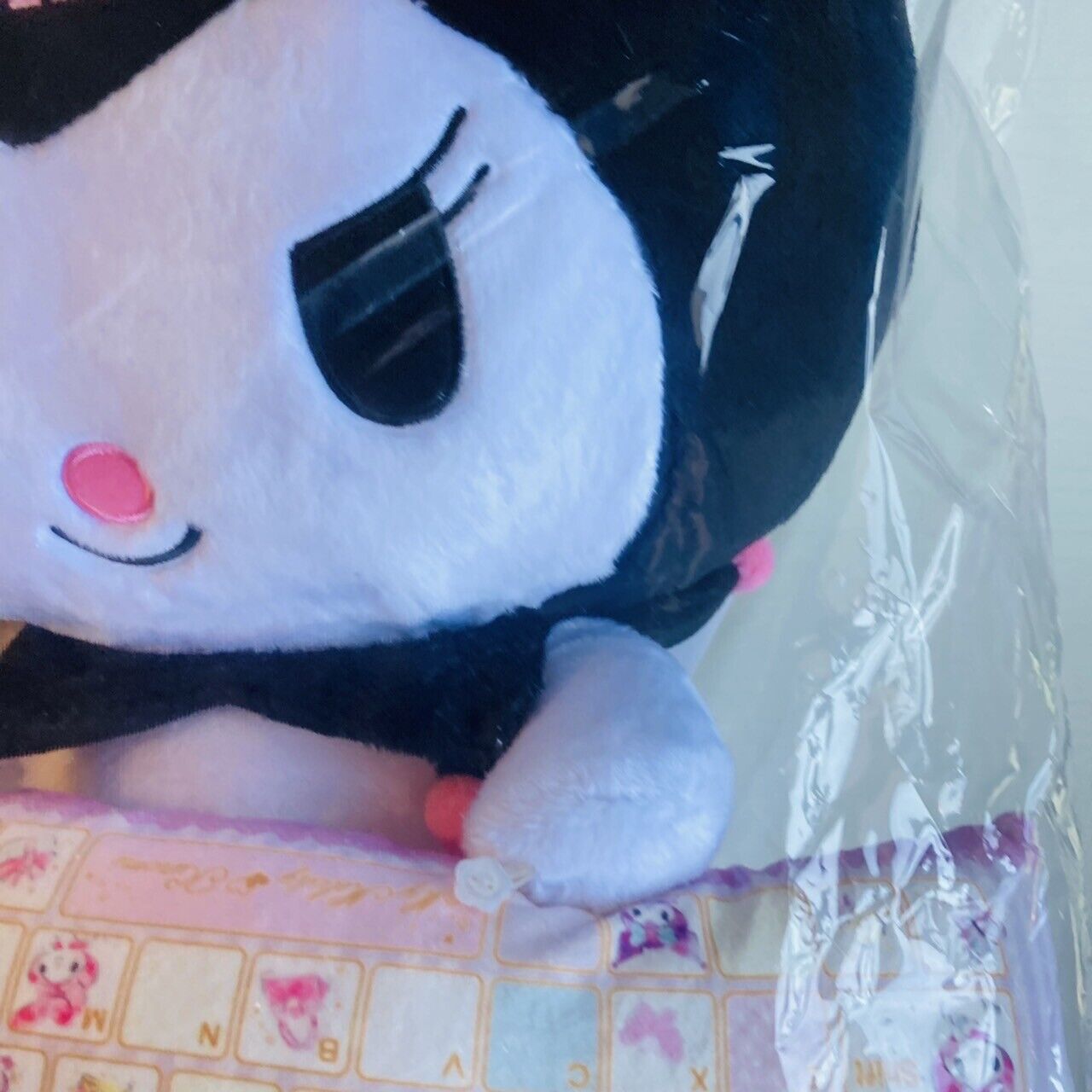 Sanrio Kuromi Plush Soft Stuffed Toy Doll PC Cushion Pillow Bandai Limited Rare