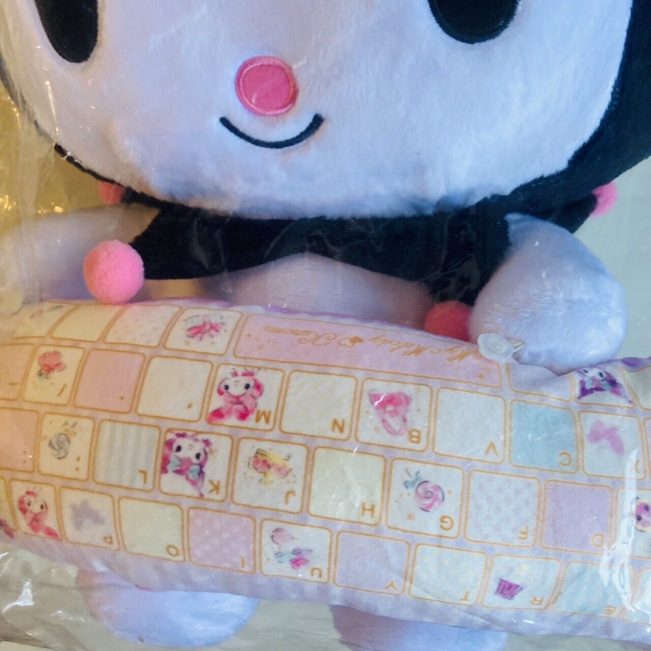 Sanrio Kuromi Plush Soft Stuffed Toy Doll PC Cushion Pillow Bandai Limited Rare