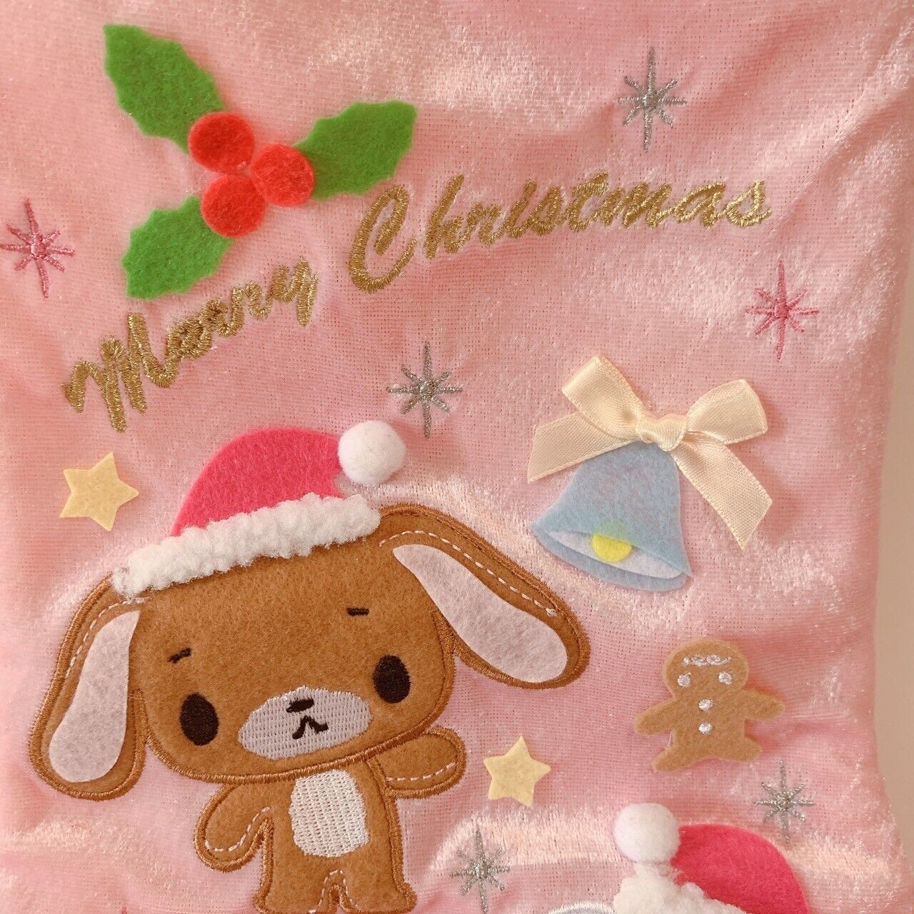 Sanrio Sugarbunnies Christmas Stocking Boots Pink Lame Kawaii Bunnies Character