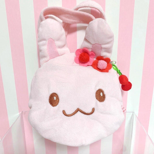 Mother Garden Mini Bag Usamomo Face fluffy Cherries flowers Pink Kawaii Cute