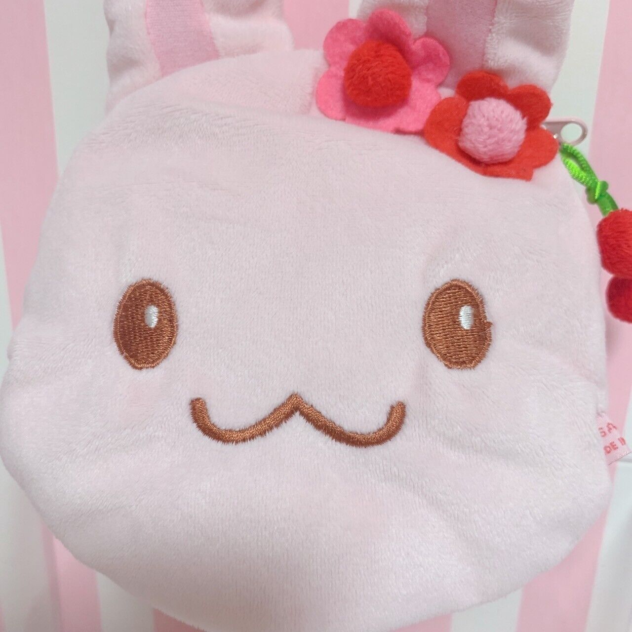 Mother Garden Mini Bag Usamomo Face fluffy Cherries flowers Pink Kawaii Cute