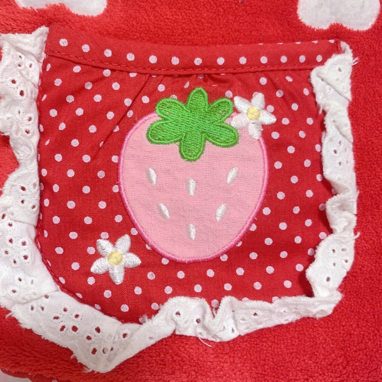 Mother Garden Mini Bag fluffy Red Strawberry Lace Dot Kawaii Cute Warm Rare