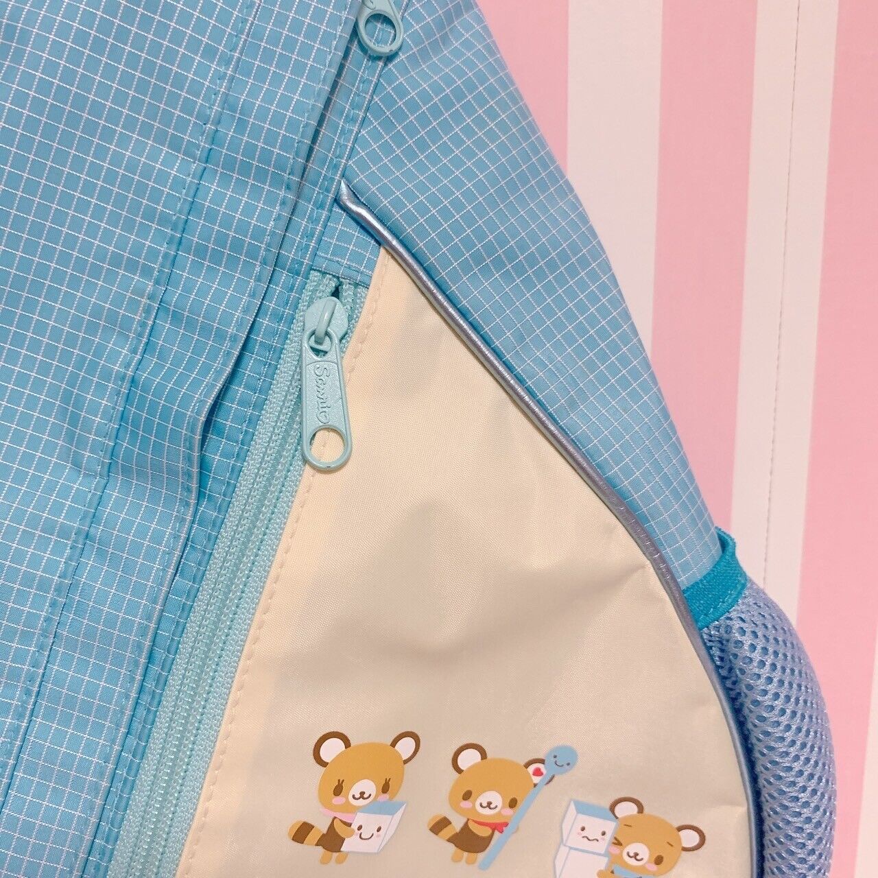 Sanrio Tenorikuma Shoulder Bag Light Blue White Cafe Character Kawaii New Rare