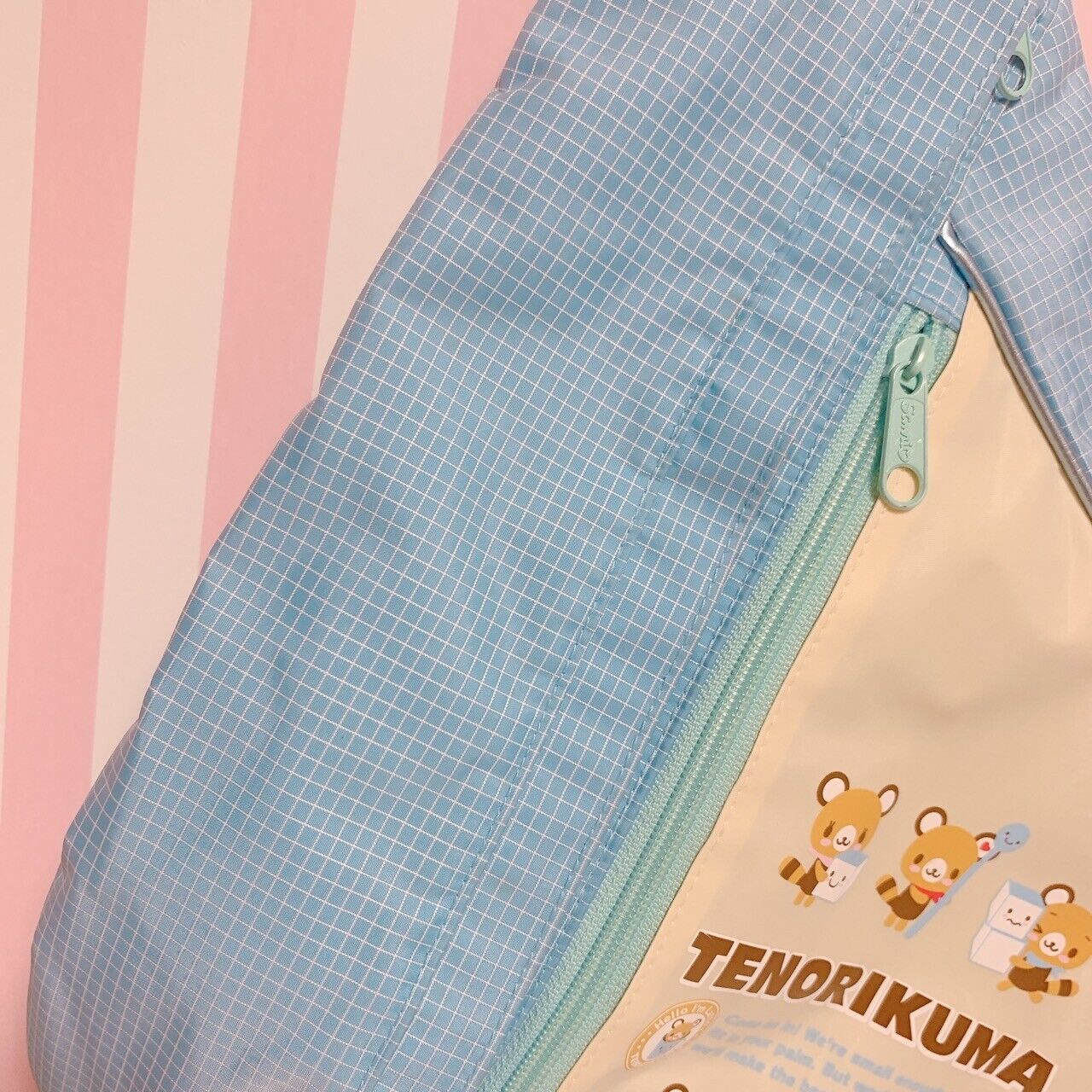 Sanrio Tenorikuma Shoulder Bag Light Blue White Cafe Character Kawaii New Rare