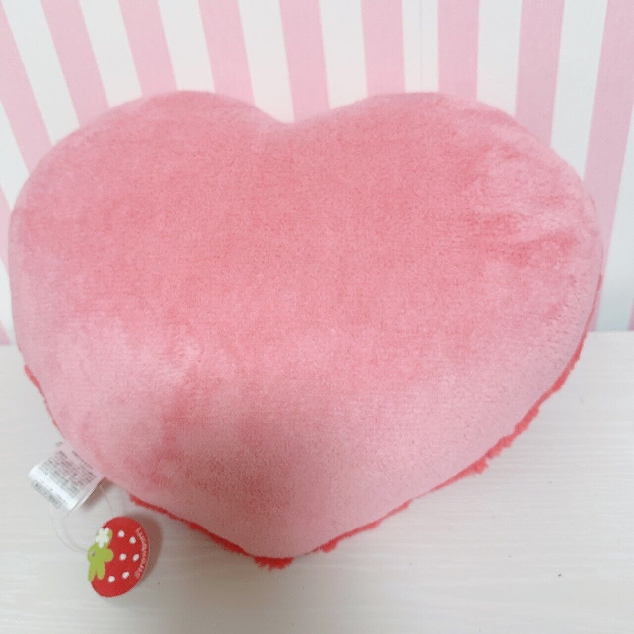 Mother Garden Strawberry Cushion Red Pink Heart Pillow Soft and Fluffy Cute Rare