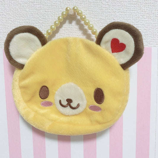 Sanrio Tenorikuma Handbag Small Bag Yellow Pearl Cute Kawaii Characters Rare