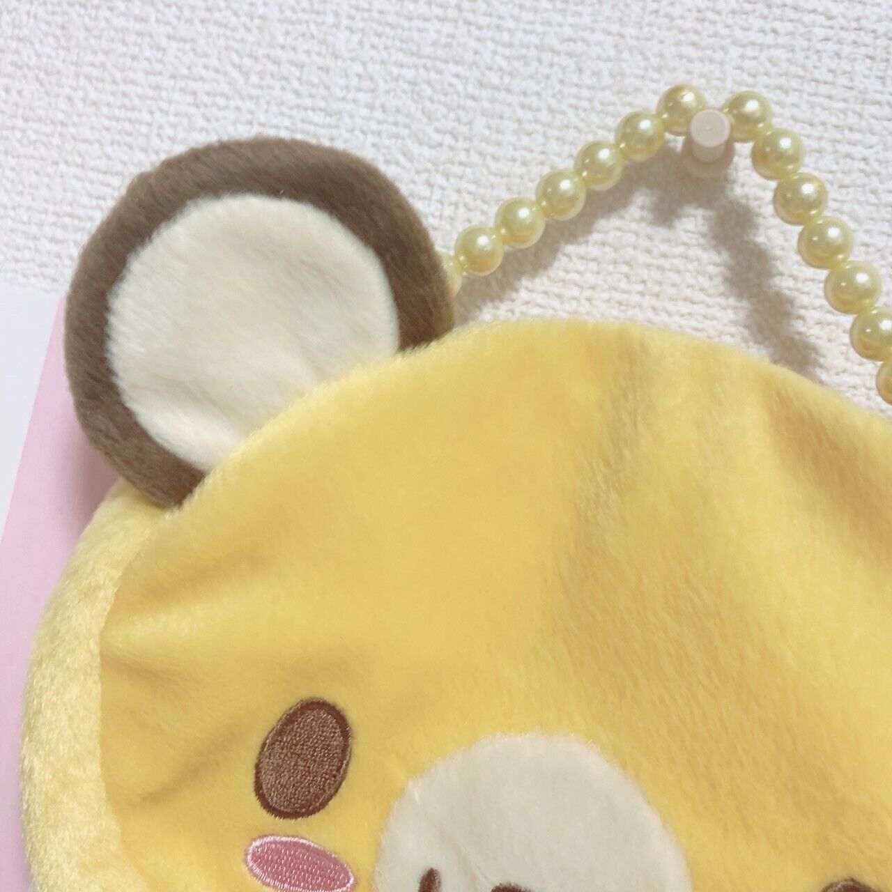 Sanrio Tenorikuma Handbag Small Bag Yellow Pearl Cute Kawaii Characters Rare