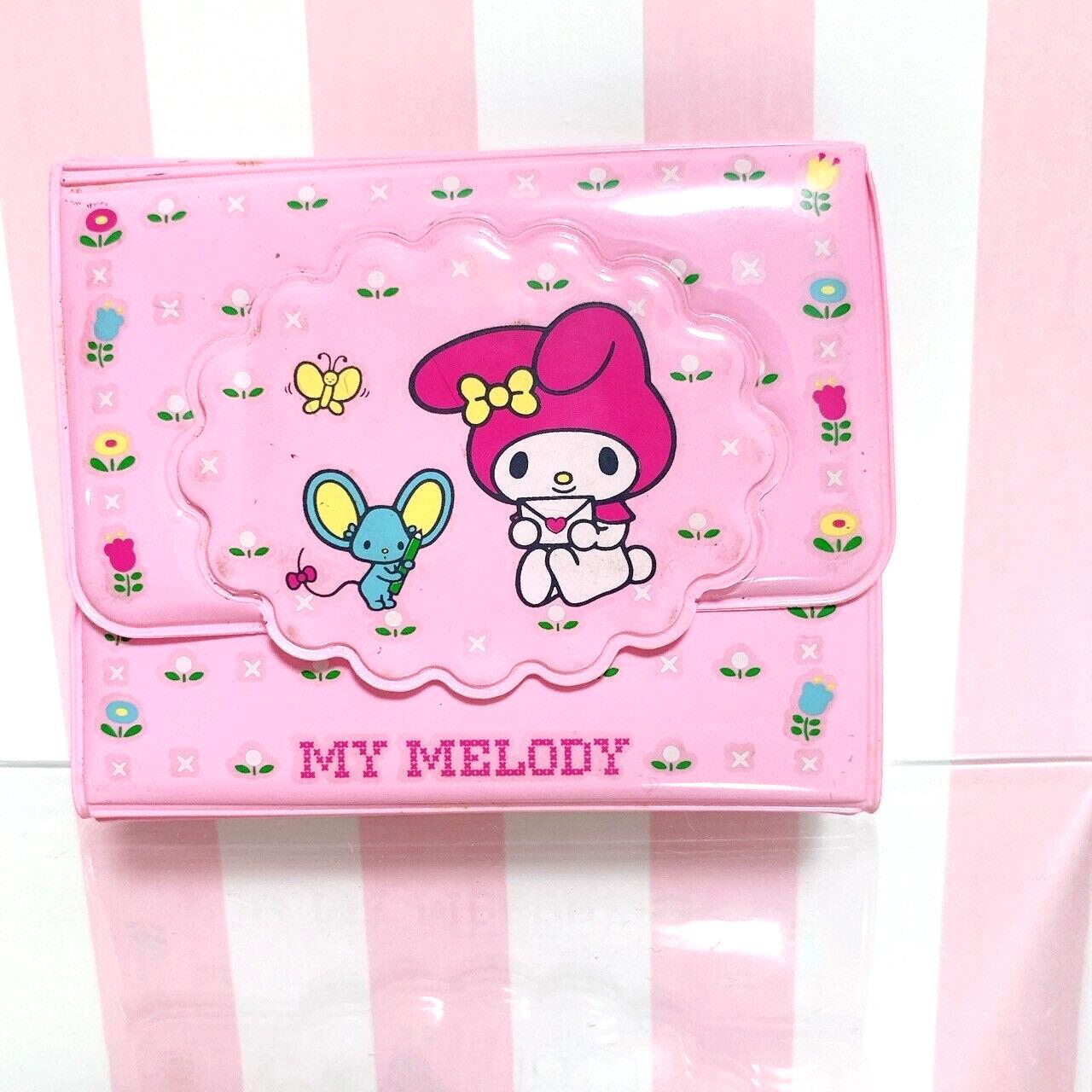 Sanrio My Melody Purse Folding Wallet Coin Case Vinyl Pink Kawaii Character Rare