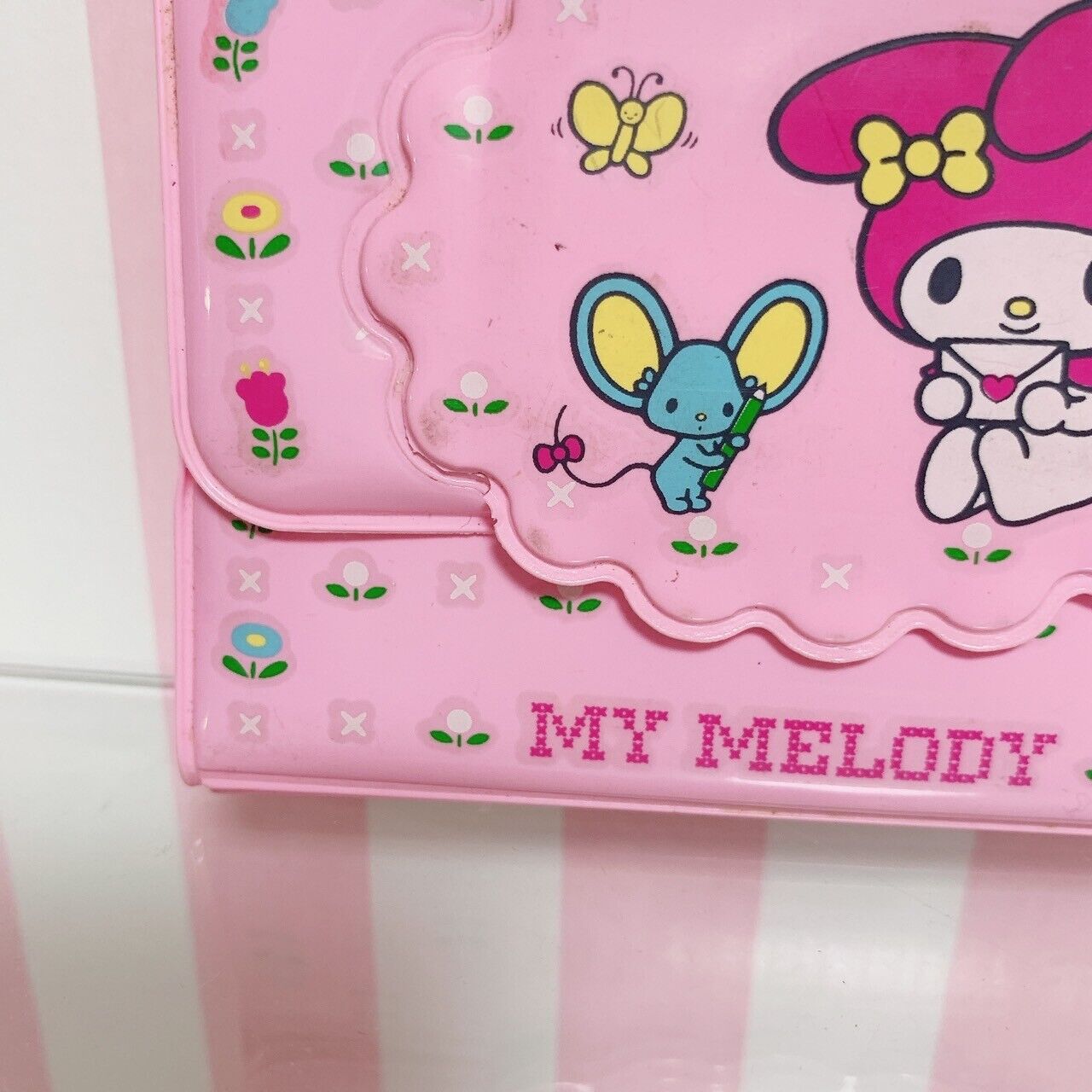 Sanrio My Melody Purse Folding Wallet Coin Case Vinyl Pink Kawaii Character Rare