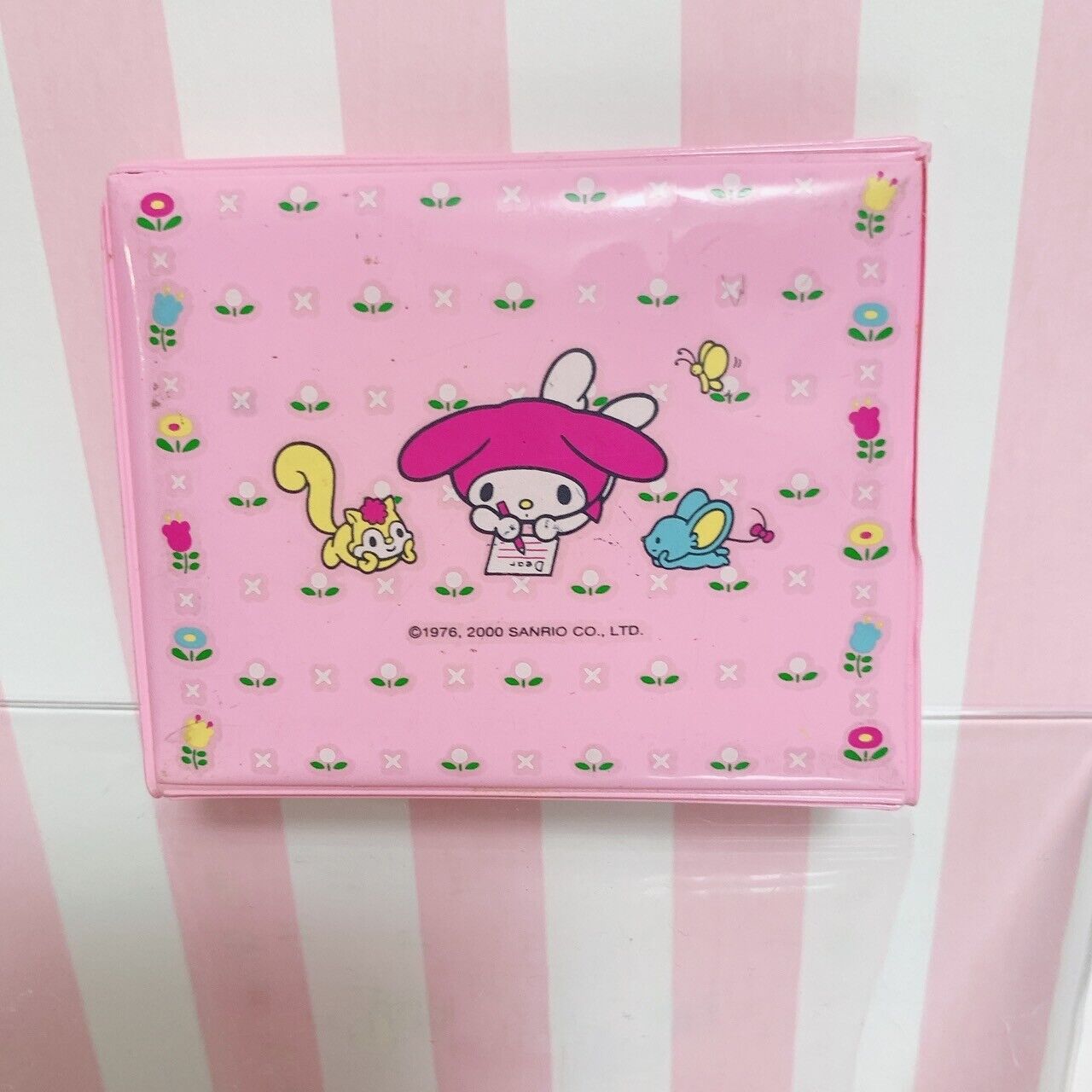 Sanrio My Melody Purse Folding Wallet Coin Case Vinyl Pink Kawaii Character Rare