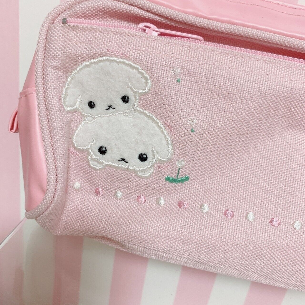 Sanrio Buru Buru Dog Pouch Purse Case Mini Bag Pink Cute Dogs Character Rare