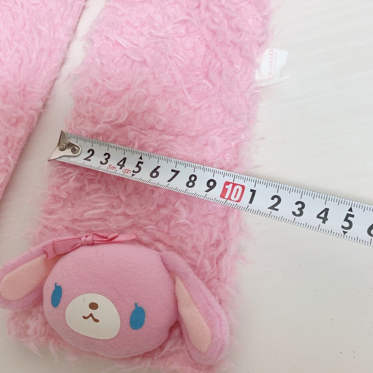 Sanrio Sugar Bunnies Momousa Hanausa Muffler Scarf Pink Character Plush Doll