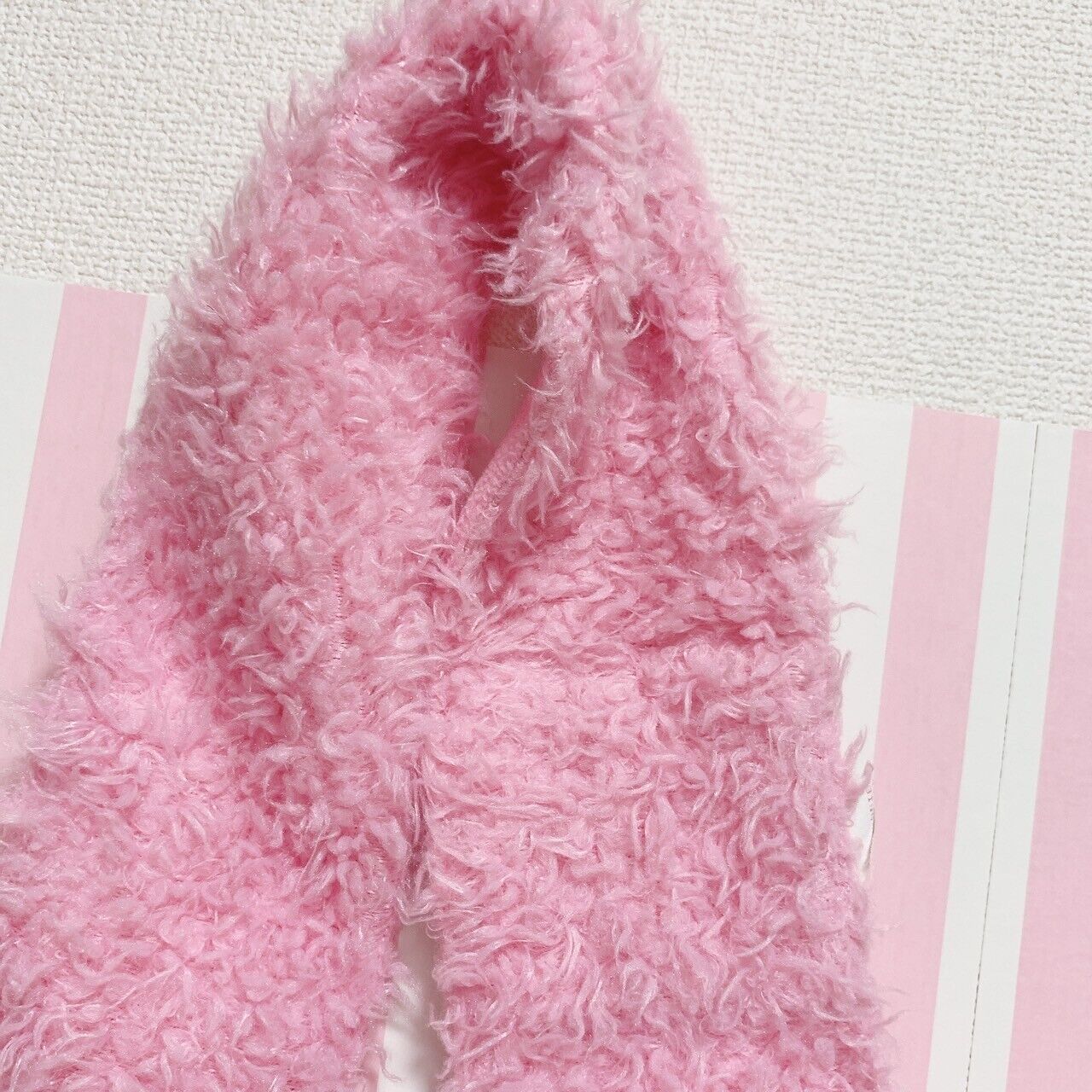 Sanrio Sugar Bunnies Momousa Hanausa Muffler Scarf Pink Character Plush Doll