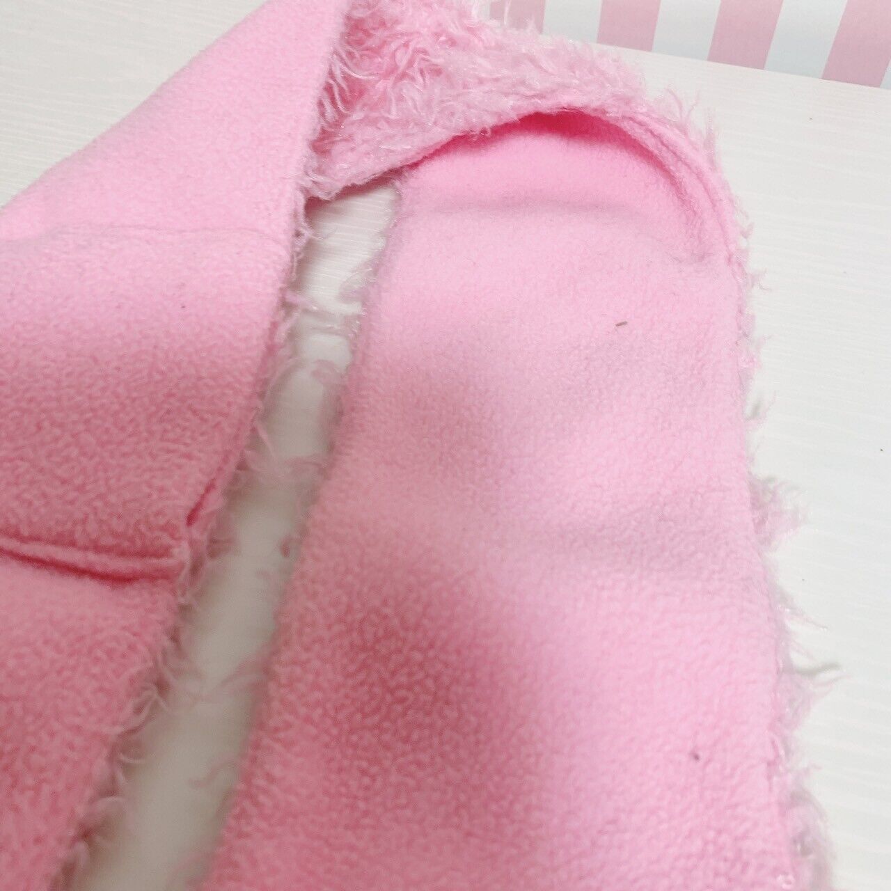 Sanrio Sugar Bunnies Momousa Hanausa Muffler Scarf Pink Character Plush Doll