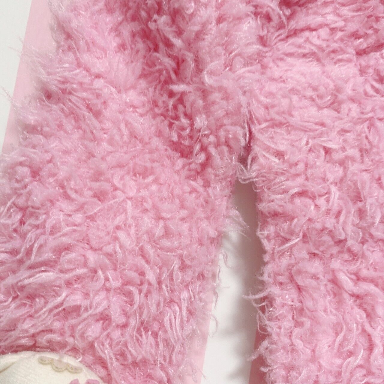 Sanrio Sugar Bunnies Momousa Hanausa Muffler Scarf Pink Character Plush Doll