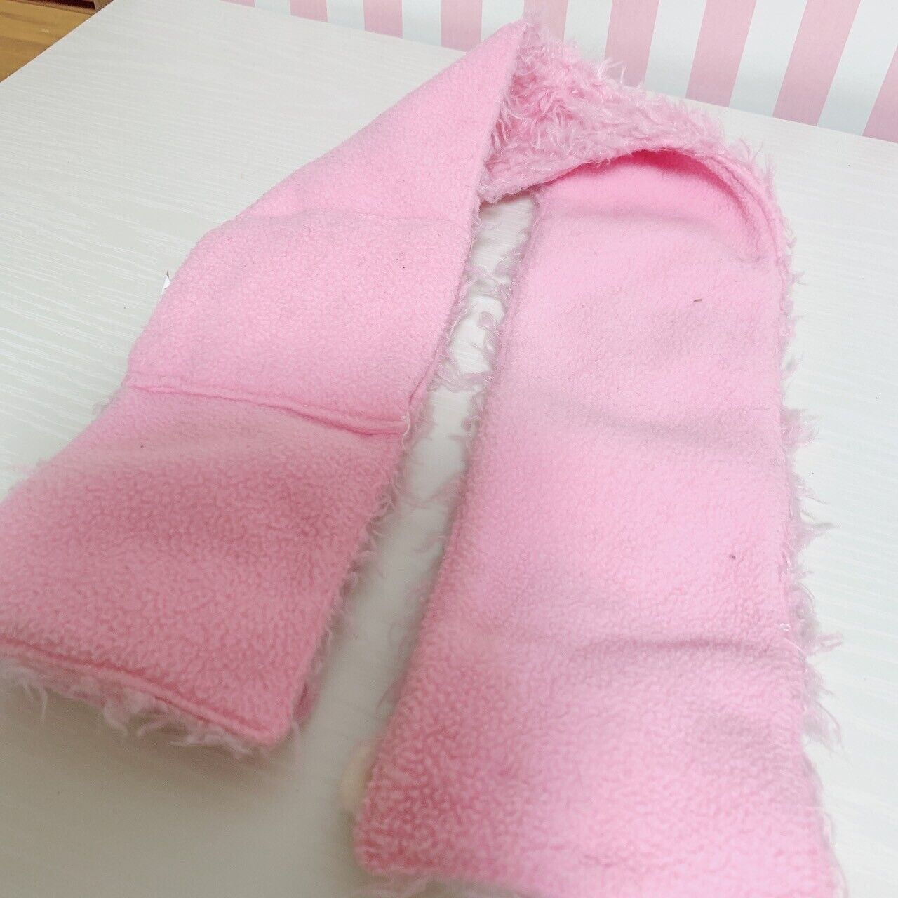 Sanrio Sugar Bunnies Momousa Hanausa Muffler Scarf Pink Character Plush Doll