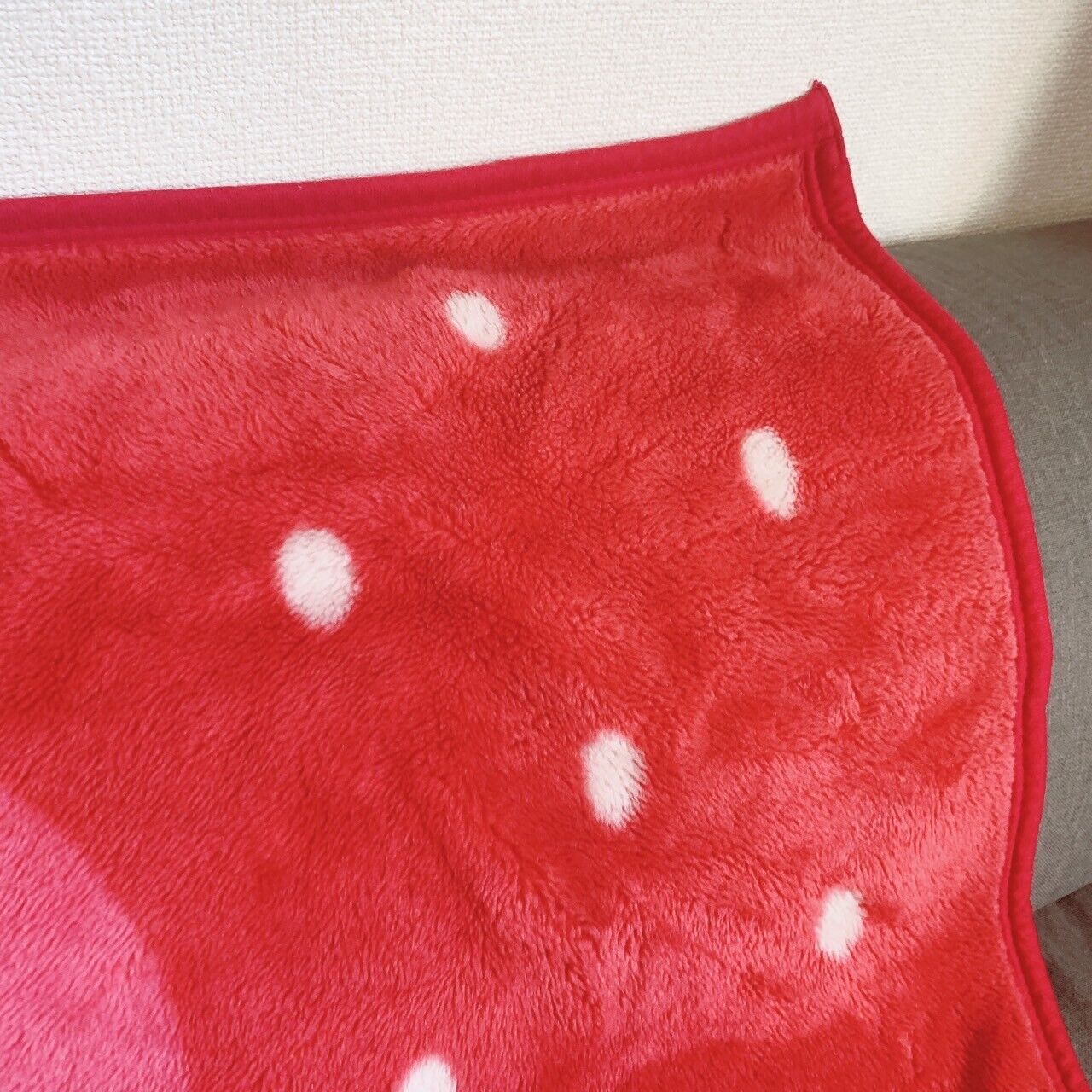 Mother Garden Mothergarden Strawberry Red Blanket Cute Flower PolkaDot Kawaii