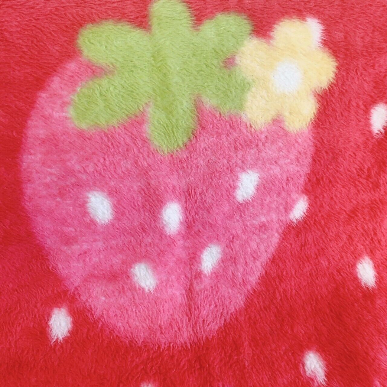 Mother Garden Mothergarden Strawberry Red Blanket Cute Flower PolkaDot Kawaii