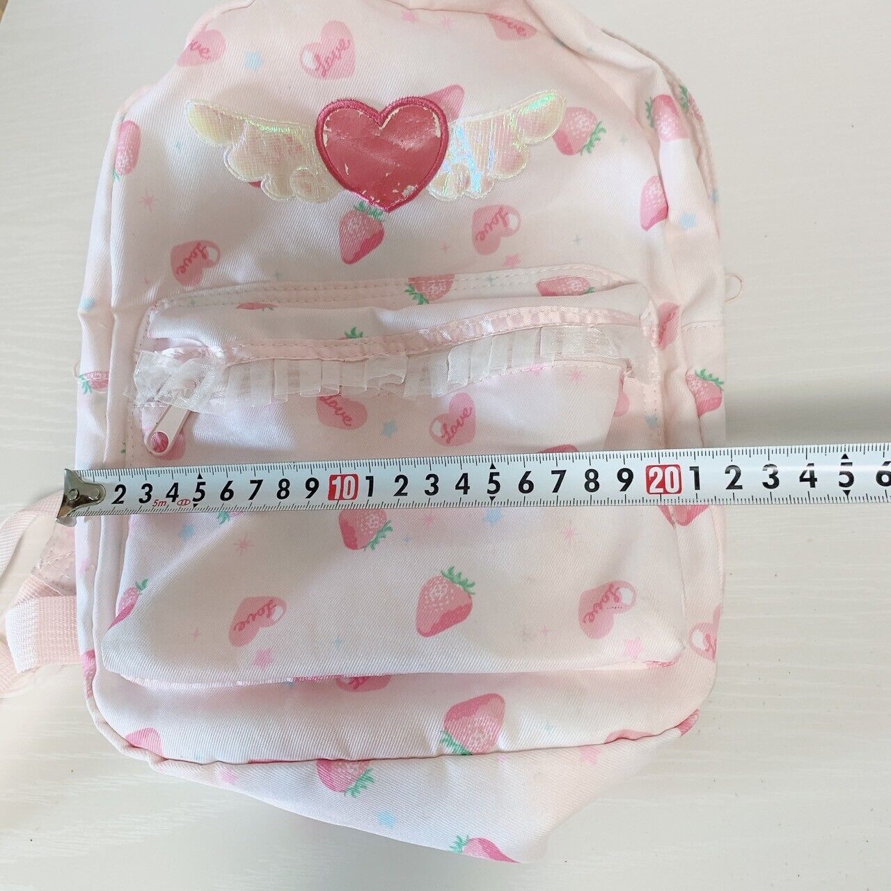 Swimmer swimmer strawberry heart Rucksack Bag Backpack Kids Pink Lace Wings Rare