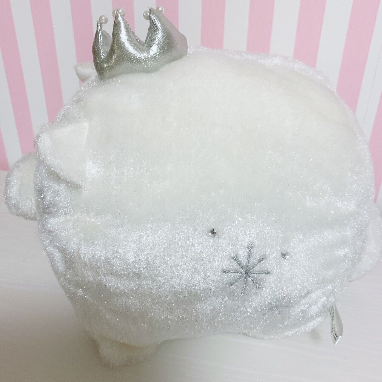 San-X Monokuro Boo Big Crown Soft Stuffed Plush Toy Doll Figure Kawaii Characte