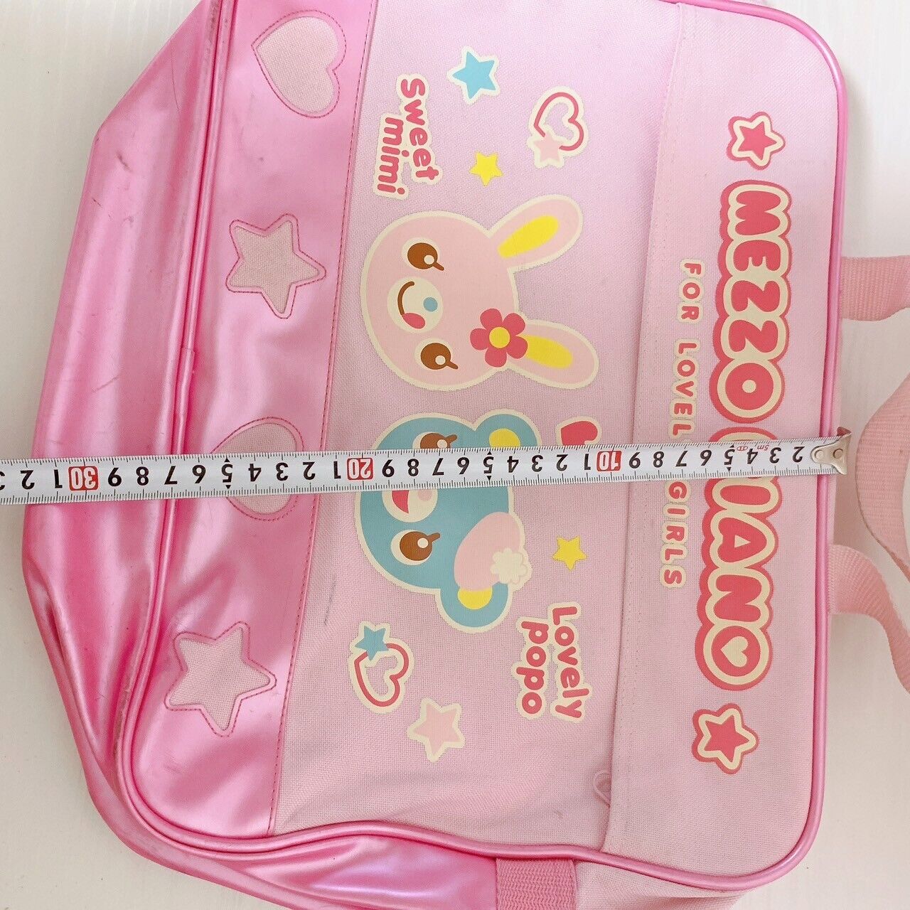 Mezzo Piano mimi popo Shoulder bag No String School Bag Pink Cute Character Rare