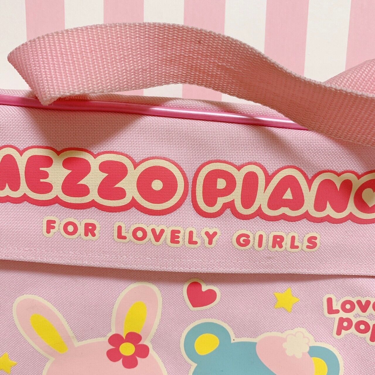 Mezzo Piano mimi popo Shoulder bag No String School Bag Pink Cute Character Rare